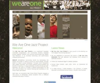 Weareonejazzproject.com(We Are One Jazz Project) Screenshot