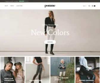 Wearepomme.com(Equestrian wear for the modern rider) Screenshot