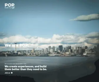 Wearepop.com(POP Seattle) Screenshot