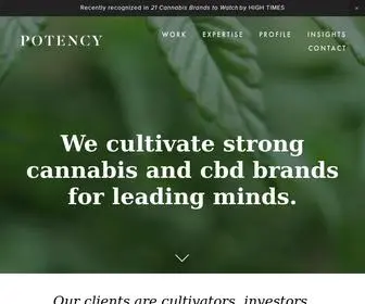 Wearepotency.com(A Cannabis Branding Agency) Screenshot