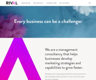 Wearerival.com(Every business can be a challenger) Screenshot