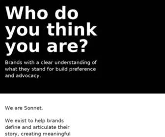 Wearesonnet.com(Brand & Digital Agency in Sydney) Screenshot