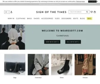 Wearesott.com(Buy & sell second hand designer clothing bags & shoes) Screenshot