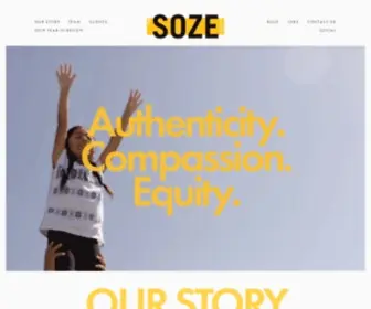 Wearesoze.com(The Soze Agency) Screenshot