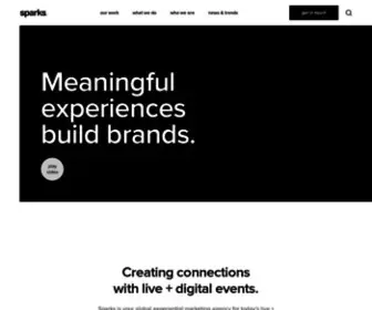 Wearesparks.com(An experiential marketing agency) Screenshot