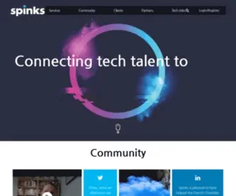 Wearespinks.com(Trusted talent partners to the start) Screenshot