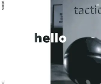 Wearetactical.com(Tactical is just that. A specialised team of international creatives laser) Screenshot