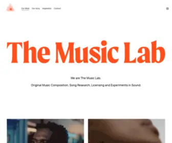 Wearethemusiclab.com(The Music Lab) Screenshot