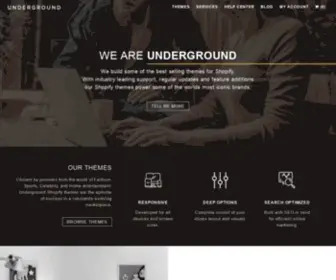 Weareunderground.com(Shopify themes) Screenshot