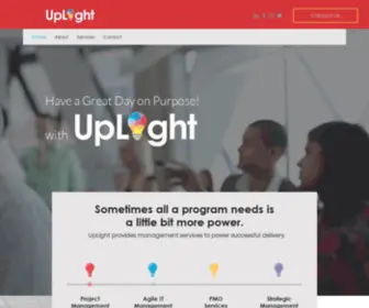 Weareuplight.com(Strategic & Project Management Services) Screenshot