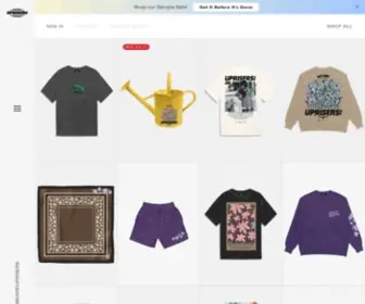 Weareuprisers.com(Community-Driven Streetwear) Screenshot