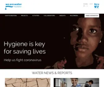 Wearewater.org(We Are Water) Screenshot
