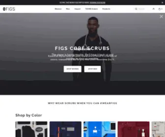 Wearfigs.com(FIGS Scrubs Official Site) Screenshot