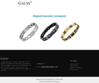 Weargauss.com(Magnetic bracelets) Screenshot