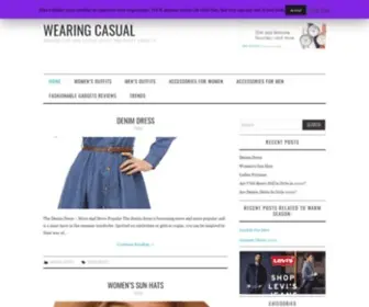 Wearingcasual.com(Wearing chic and casual outfit and happy about it) Screenshot