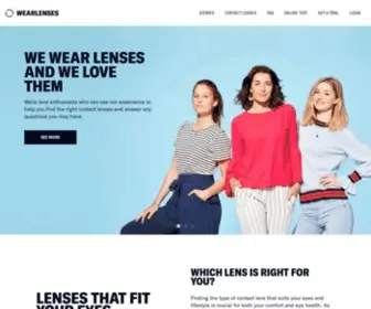 Wearlenses.co.uk(HOME) Screenshot