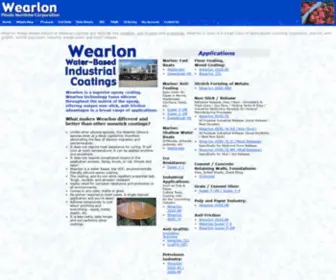 Wearloncorp.com(Wearlon Industrial Coatings) Screenshot