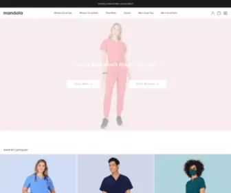 Wearlotus.com(Mandala Scrubs) Screenshot