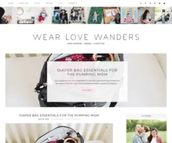 Wearlovewanders.com(Kid's style) Screenshot