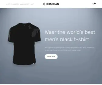 Wearobsidian.com(The Best Plain Black T) Screenshot