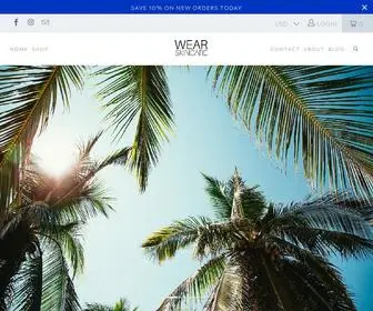 Wearskincare.com(WEAR Skincare) Screenshot