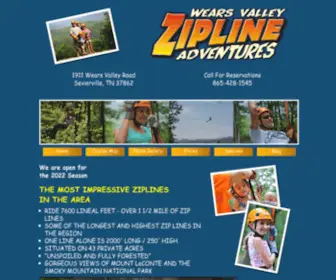 Wearsvalleyziplines.com(Wears Valley Zipline Adventures) Screenshot