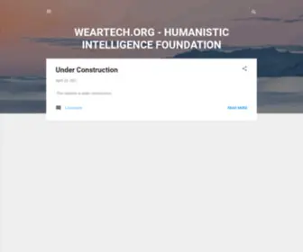 Weartech.org(HUMANISTIC INTELLIGENCE FOUNDATION) Screenshot