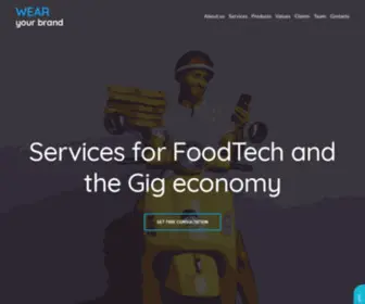 Wearyourbrand.org(High quality Services for FoodTech and The Gig Economy) Screenshot