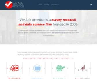 Weaskamerica.com(We Ask America) Screenshot