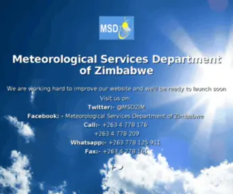 Weather.co.zw(Meteorological Service Department) Screenshot