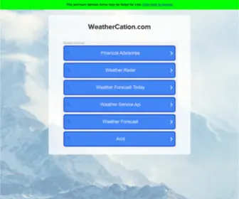 Weathercation.com(weathercation) Screenshot