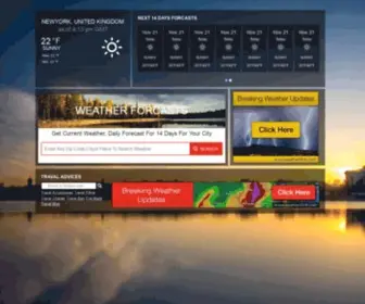 Weatherchannels.net(National and Local Weather Forecast) Screenshot