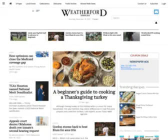 Weatherforddemocrat.com(Serving all of Weatherford and Parker County) Screenshot