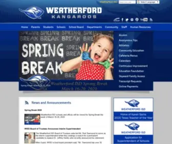 Weatherfordisd.com(Weatherford Independent School District) Screenshot