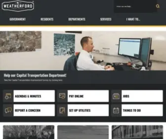 Weatherfordtx.gov(Weatherford, TX) Screenshot