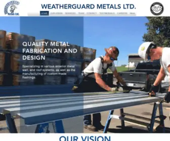 Weatherguardmetals.ca(Weatherguard Metals Ltd) Screenshot