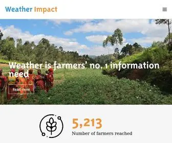 Weatherimpact.com(Reliable weather and climate information for agribusinesses. Our mission) Screenshot