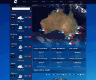 Weatherinfo.com.au(Australian Weather Delivered Differently) Screenshot