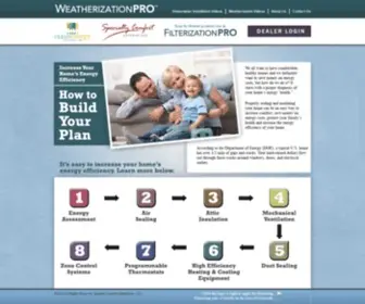 Weatherizationpro.net(Honeywell Enovate PRO Weatherization Products) Screenshot