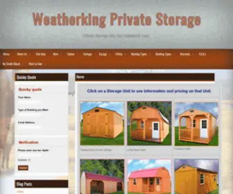 Weatherking.company(Private Storage with that Neighborly Look) Screenshot