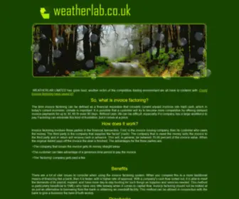 Weatherlab.co.uk(Weatherlab Ltd) Screenshot