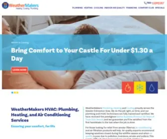 Weathermakerscomfort.com(Weathermakers Heating) Screenshot