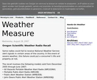 Weathermeasure.com(Weather Measure) Screenshot