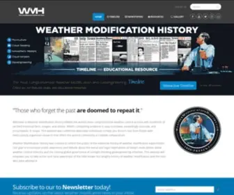 Weathermodificationhistory.com(Weather Modification History) Screenshot