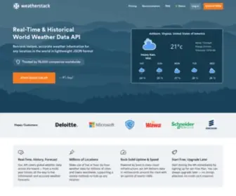 Weatherstack.com(Real-Time World Weather REST API) Screenshot