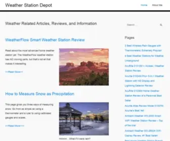 Weatherstationdepot.com(Weather Related Articles) Screenshot