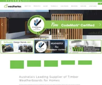 Weathertex.com.au(Timber Weatherboards) Screenshot