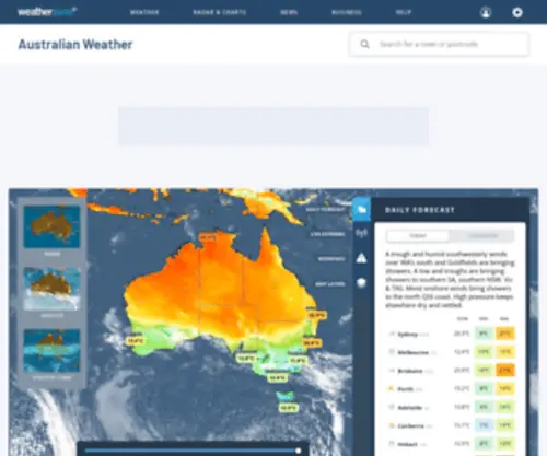 Weatherzone.com(Australia 7 Day Forecasts & Weather Radar) Screenshot