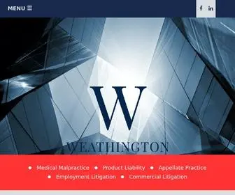 Weathington.com(The Weathington Firm) Screenshot