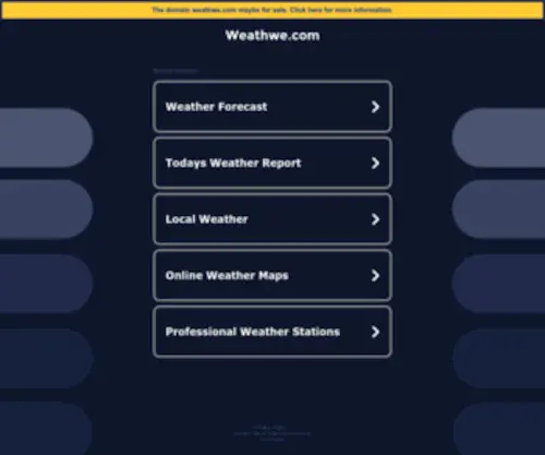 Weathwe.com(Weathwe) Screenshot